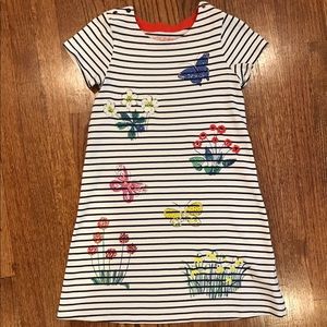 Mini Boden Girl’s Appliqué Embroidered Dress